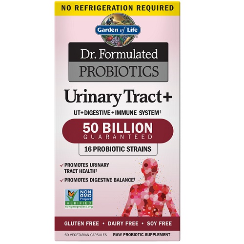 Garden of Life Dr. Formulated Probiotics Urinary Tract+, 60 Veg Capsules